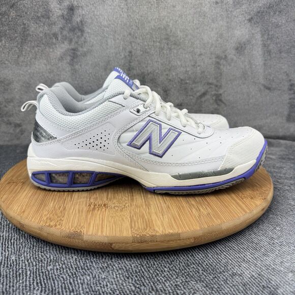 New Balance Other - New Balance Shoes Womens Size 9.5 White Purple 806 Tennis Court Sneakers WC806W